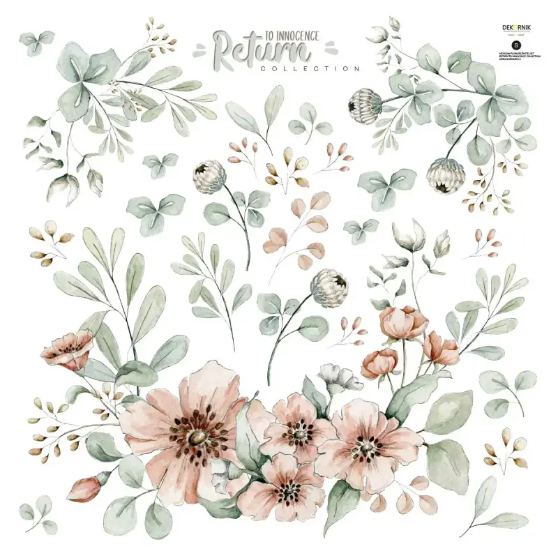 Dekornik Carta da parati Meadow Flowers Pastel/Return to Innocence