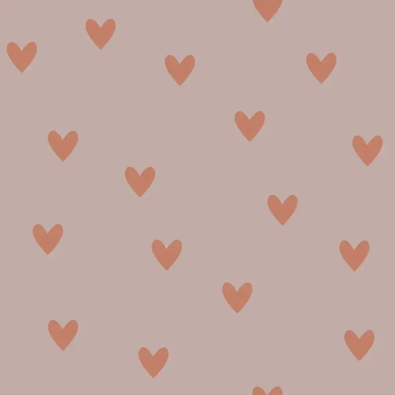 Dekornik Carta da parati semplice per bambini Hearts