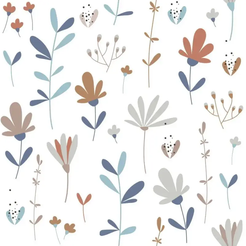 Dekornik Carta da parati semplice per bambini Scandinavian Winter Meadow