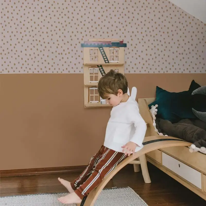 Dekornik Semplice carta da parati per bambini Irregular Dots