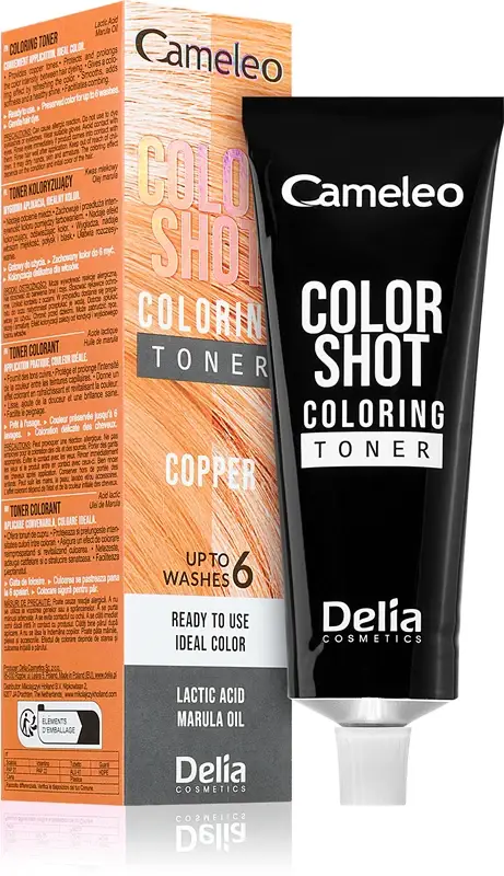 Delia cosmetics Cameleo Color Shot Tinta Per Capelli Per Capelli Colore Rame 60 Ml