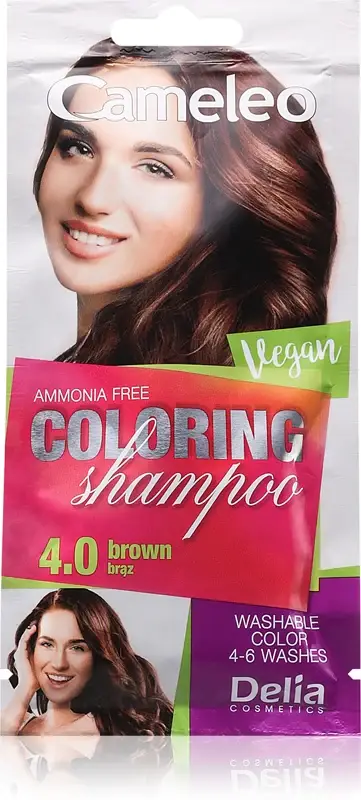 Delia cosmetics Cameleo shampoo colorato per capelli colore 4 0 Castano 40 ml
