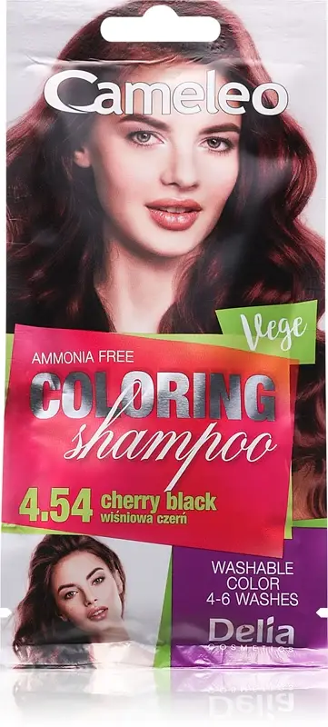 Delia cosmetics Cameleo shampoo colorato per capelli colore 4.54 Cherry Black 40 ml
