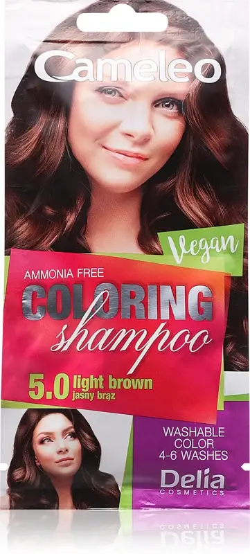 Delia cosmetics Cameleo shampoo colorato per capelli colore 5.0 Castano Chiaro 40 ml