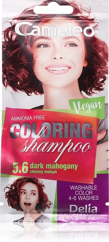 Delia cosmetics Cameleo Shampoo colorato per capelli colore 5.6 Mogano Scuro 40 ml