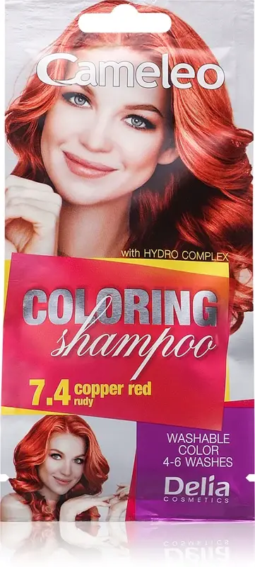 Delia cosmetics Cameleo shampoo colorato per capelli colore 7.4 Copper Red 40 ml