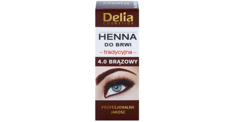 Delia cosmetics Henna tinta per sopracciglia colore 4.0 castano 2 g + 2 ml