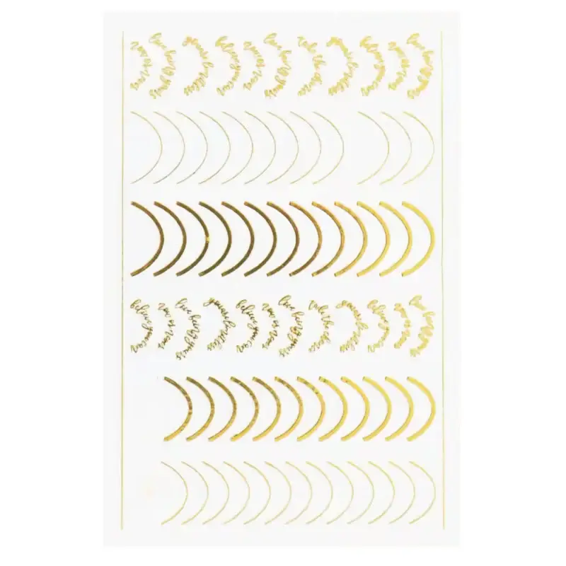 Deni carte Adesivi per unghie autoadesivi - French dorato