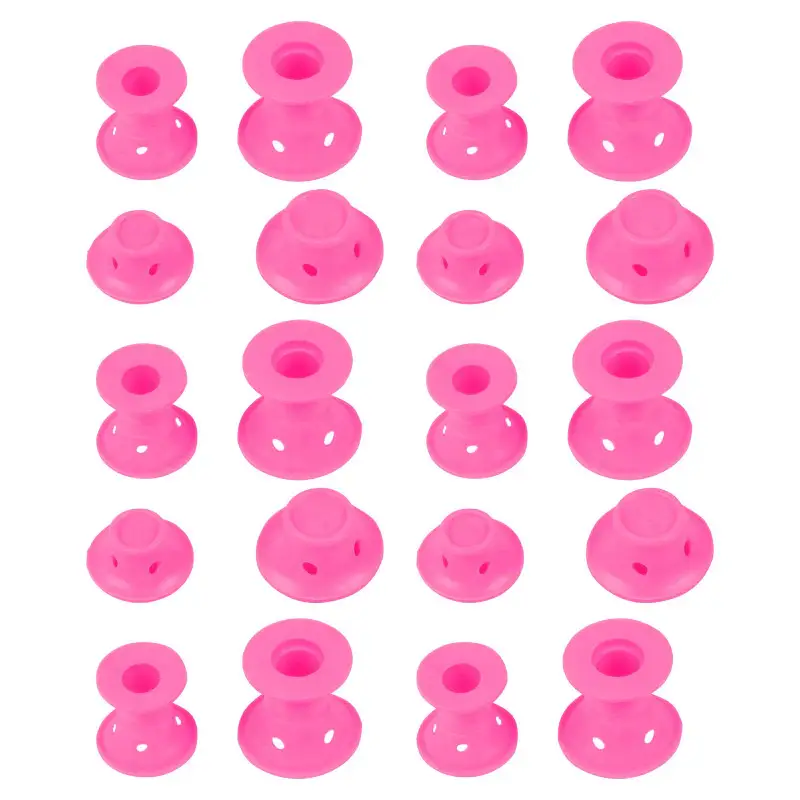 Deni carte Carta Deni Papiloty - rulli per capelli in silicone, rosa, 20 pezzi