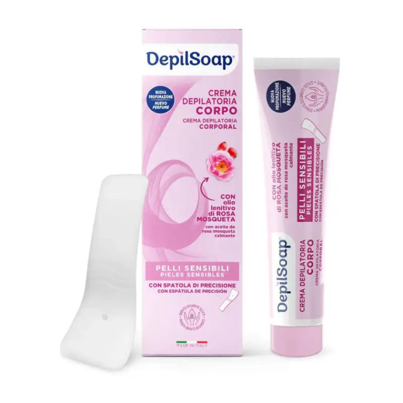 Depilsoap Crema Depilatoria Corpo Con Spatola Pelli Sensibili 150 ml