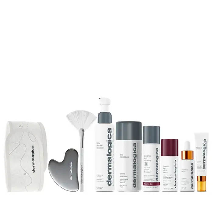 Dermalogica The Expertise Kit Set Microfoliant Esfoliante Polvere Esfoliante Quotidiana 74 g + Biolumin-C Illuminating siero occhi 15 ml +