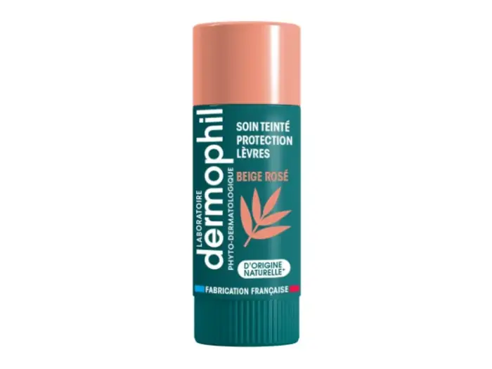 Dermophil Stick Protezione Labbra Colorato Beige Rosato 4g - Balsamo Labbra Colorato