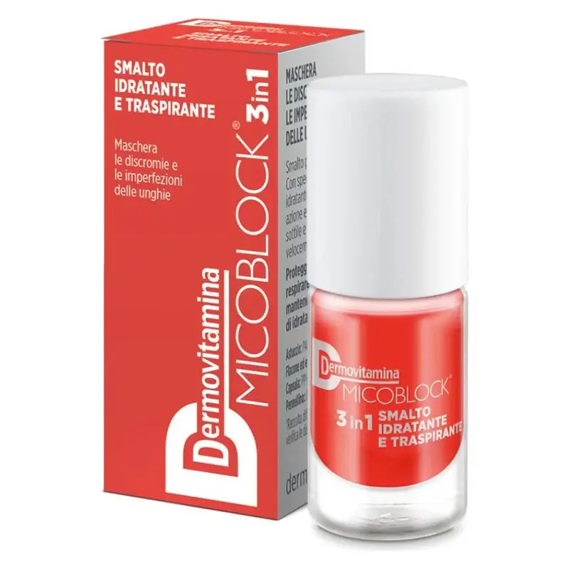 Dermovitamina Micoblock 3In1 Smalto Idratante E Traspirante Arancio Brillante (5 Ml)