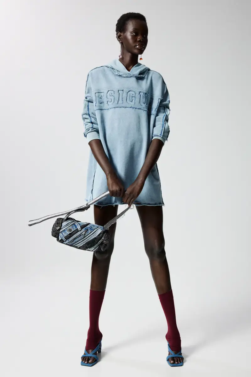 Desigual Abito corto felpa BLUE