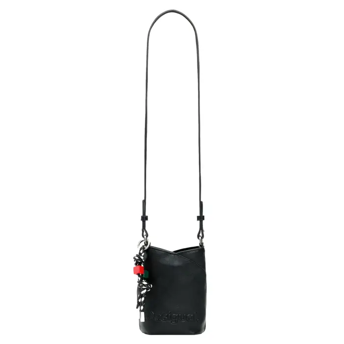 Desigual Borsa a spalla in poliuretano donna Noir