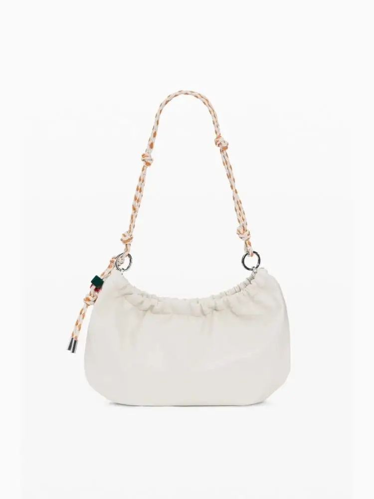 Desigual borsa a tracolla waverly in ecopelle panna