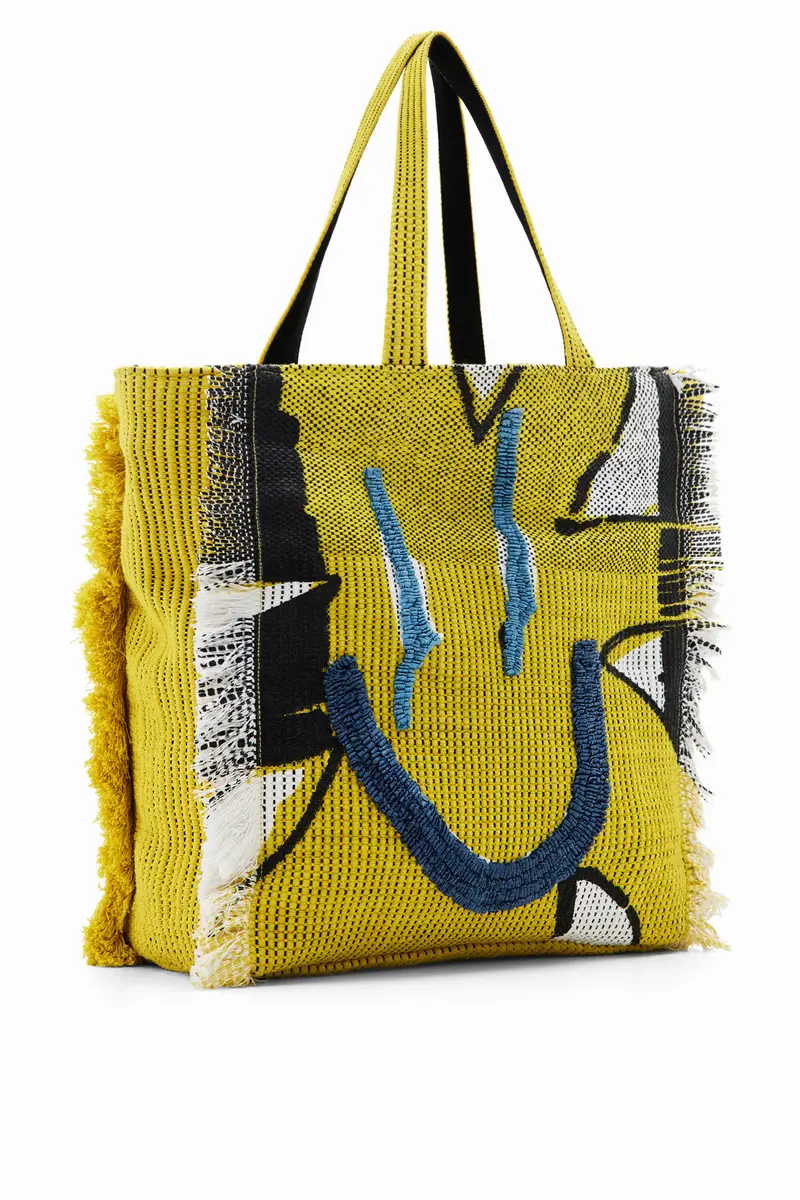 Desigual Borsa shopper grande sole YELLOW