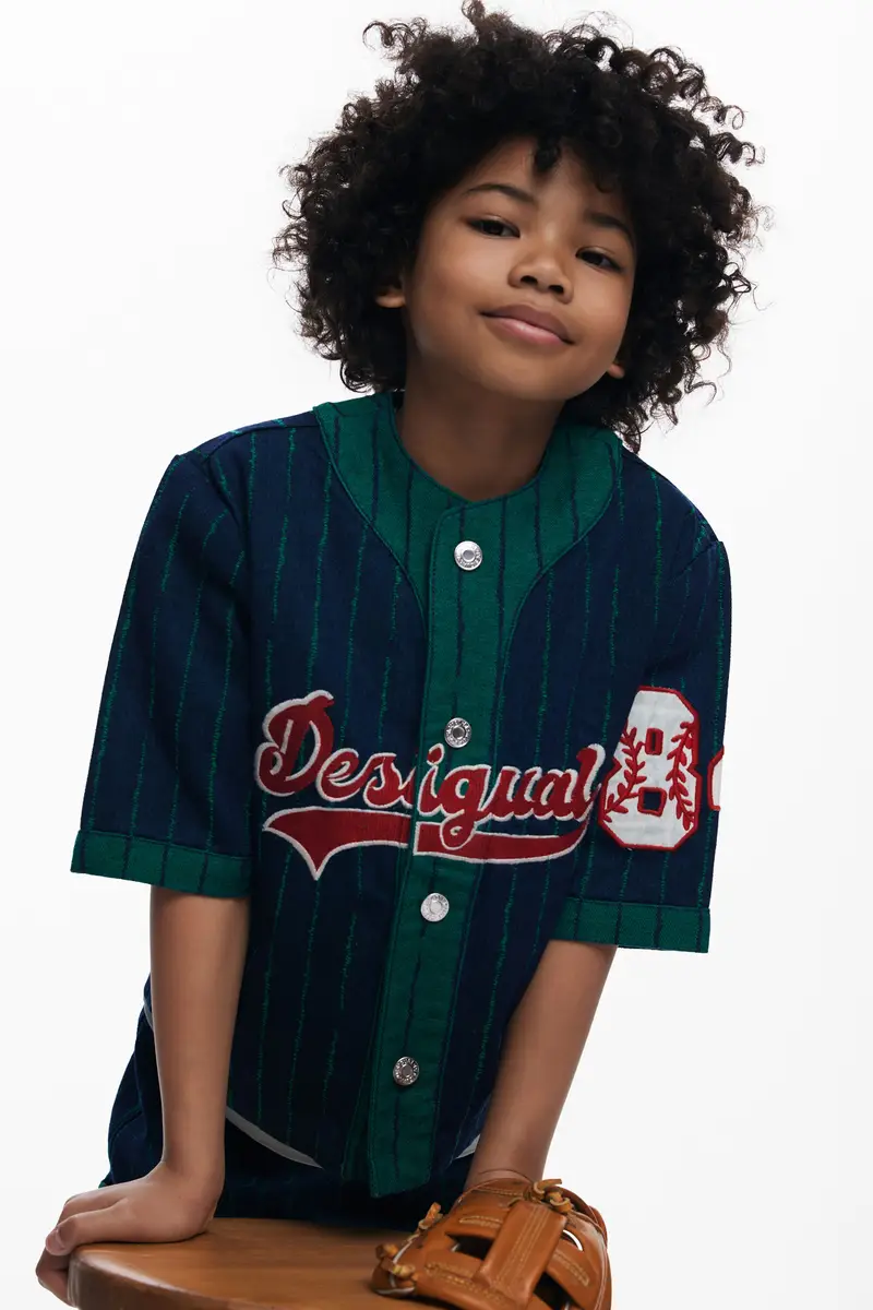 Camicia sportiva in denim BLUE