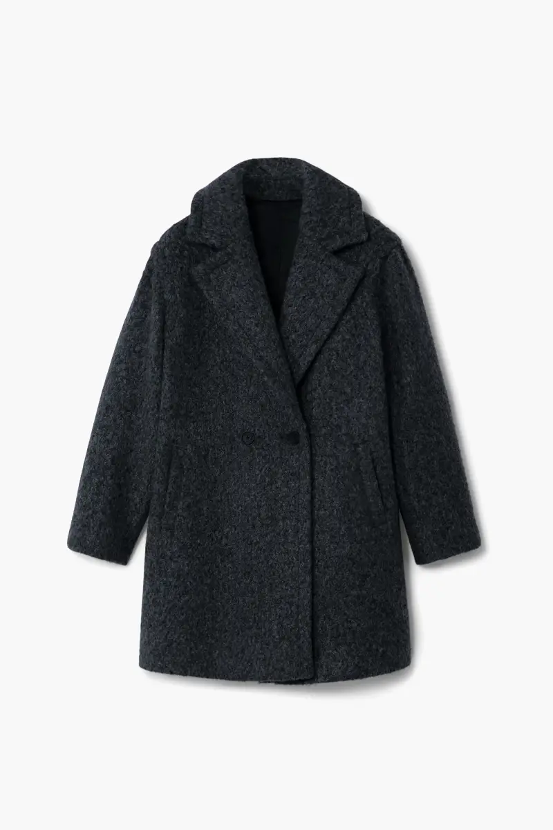 Desigual Cappotto lungo BLACK