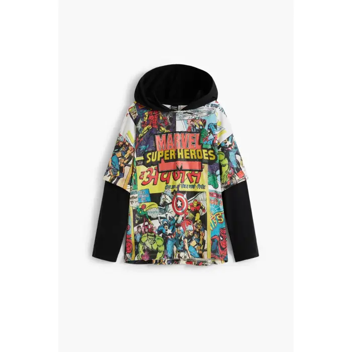 Desigual Felpa con cappuccio per bambini Marvel Magazine