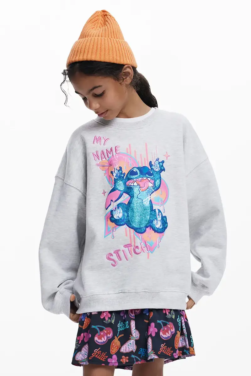 Desigual felpa per bambini colore grigio 25WGSK09