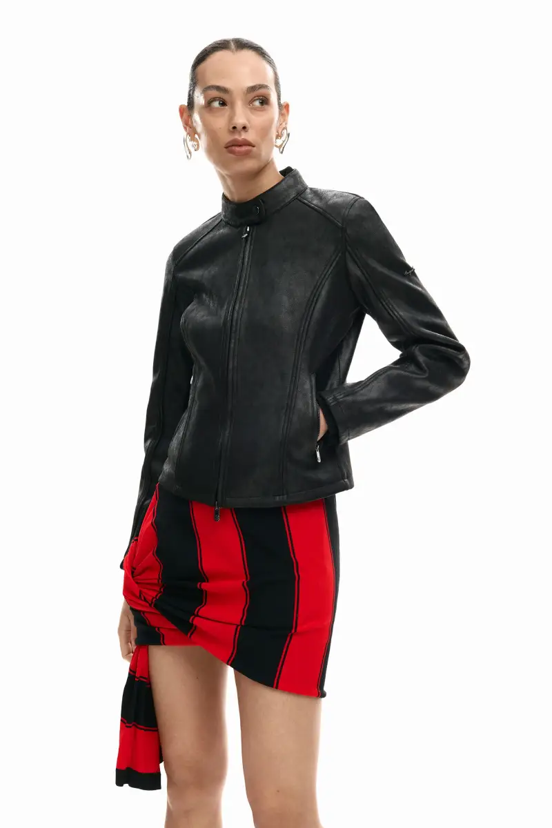 Desigual Giacca collo alla coreana BLACK