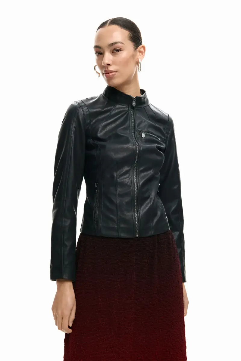 Desigual Giacca collo alla coreana BLACK