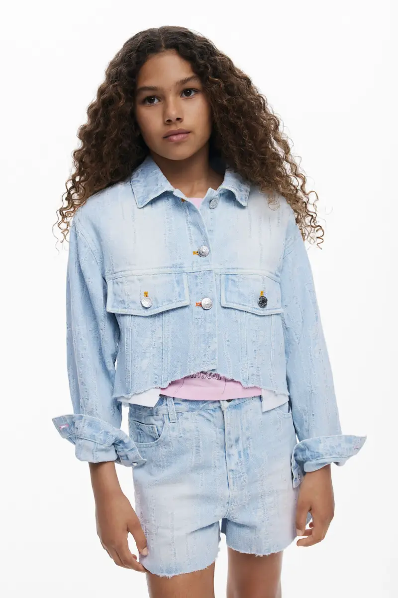 Desigual Giacca trucker in denim BLUE