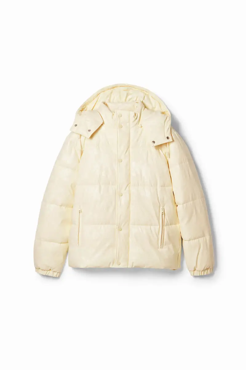 Desigual Giubbotto imbottito mimetico WHITE