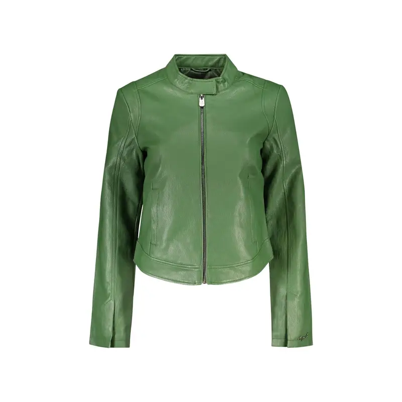 Desigual Giubbotto Maniche Lunghe Donna Verde Zip