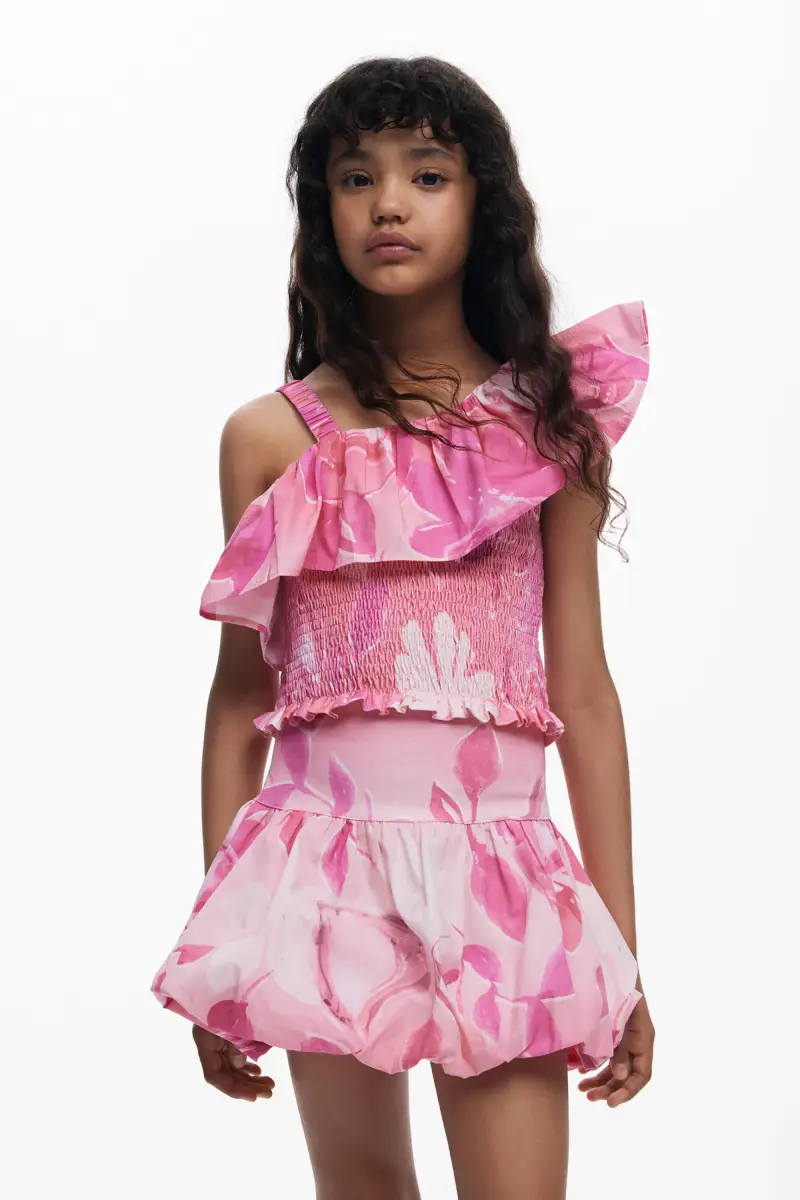 Desigual Gonna corta peplum RED