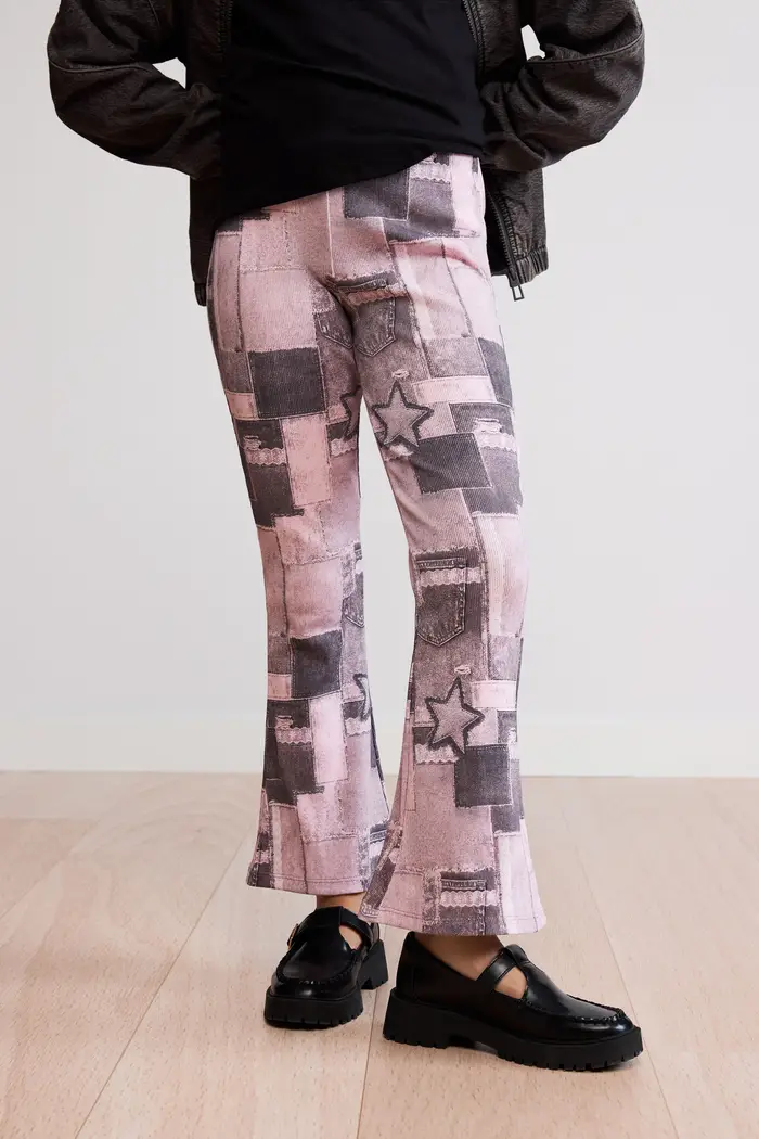 Desigual leggings patchwork stampati BLACK