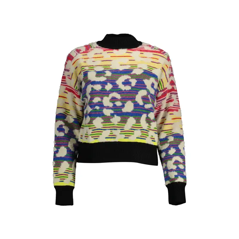 Desigual Maglia Donna Blu Dettagli a Contrasto