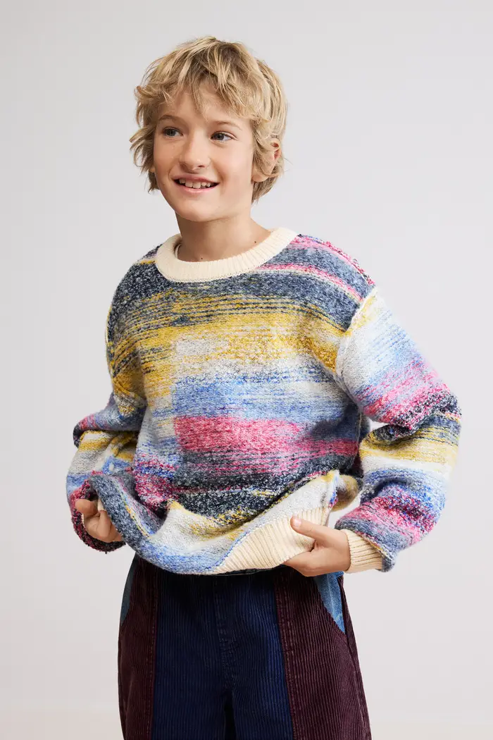 Desigual maglione mÃ©lange multicolore MATERIAL FINISHES