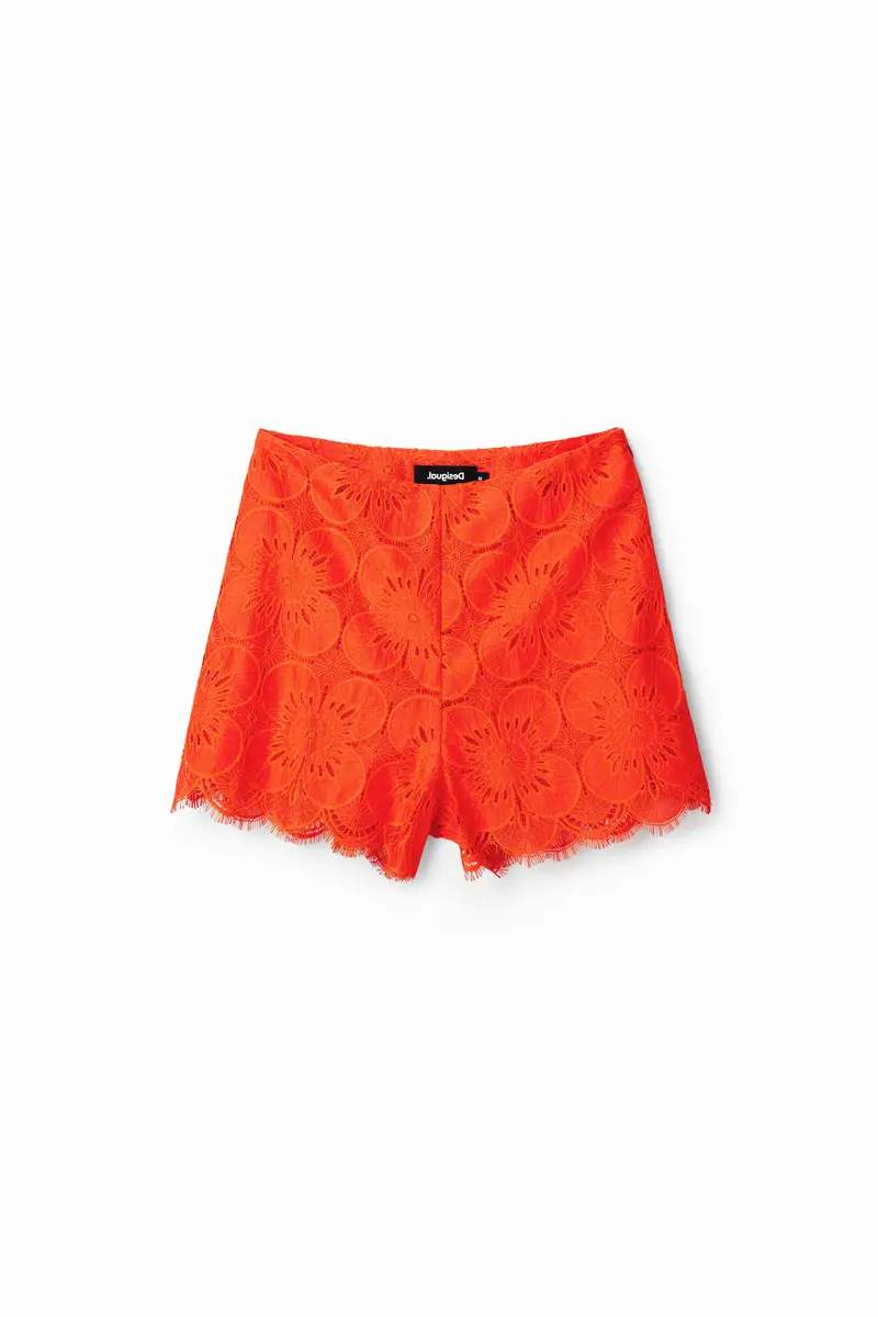 Desigual Pantaloncini pizzo retrÃ² RED
