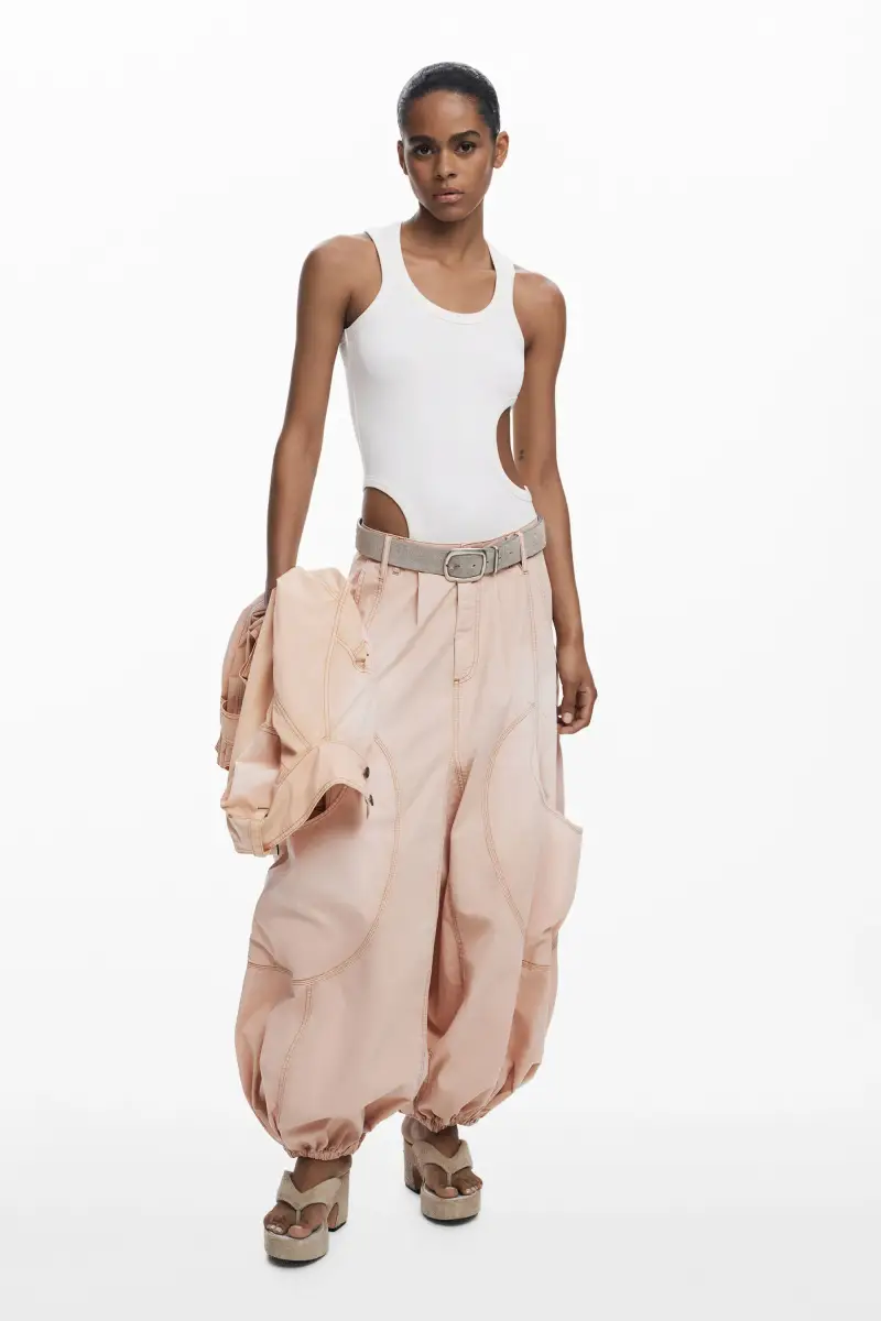 Desigual Pantaloni cargo Rosso 3918120