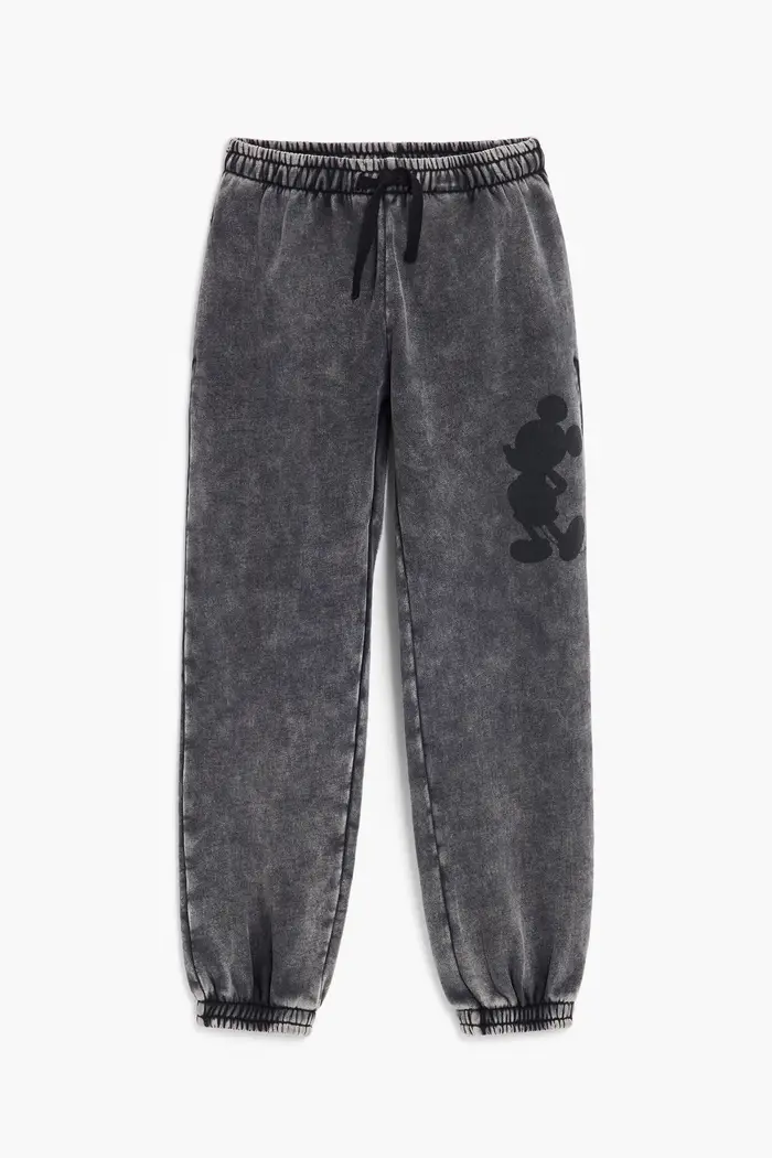 Desigual pantaloni con ginocchiere Disneyâ"¢ BLACK