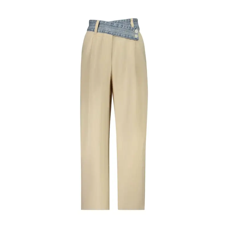 Desigual Pantaloni Donna beige Zip