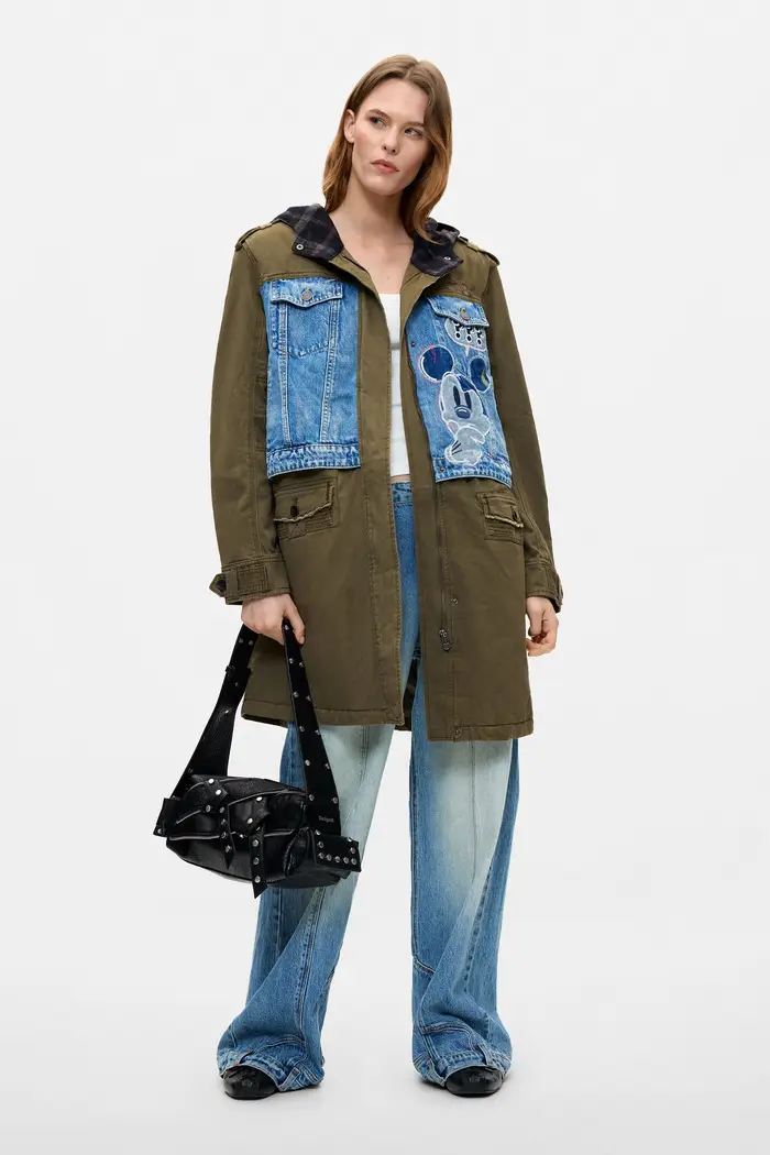Desigual Parka Disneyâ"¢ 100% cotone GREEN