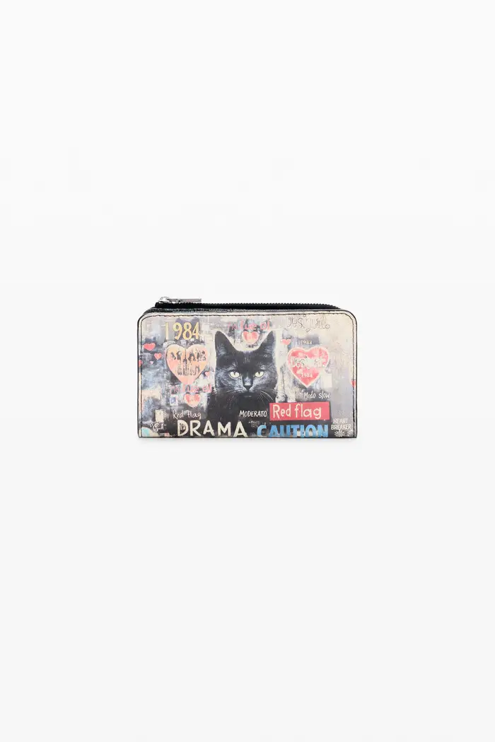 Desigual Portamonete stampato medio MATERIAL FINISHES