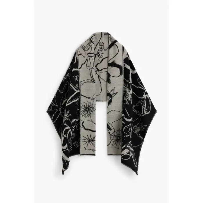 Desigual Scialle tessuto jacquard donna Multicolore