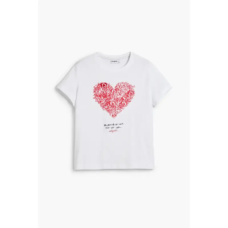 T-Shirt Maniche Corte Donna Bianca Stampa/Ricamo/Logo Bianco