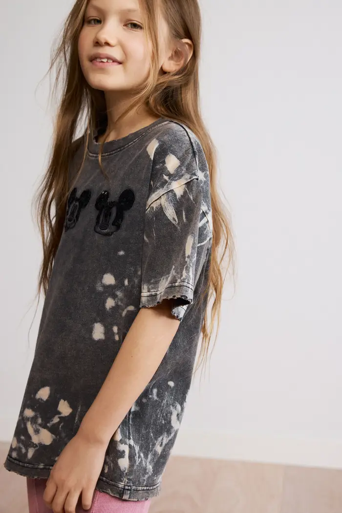 Desigual T-shirt tie dye Mickeyâ"¢ BLACK