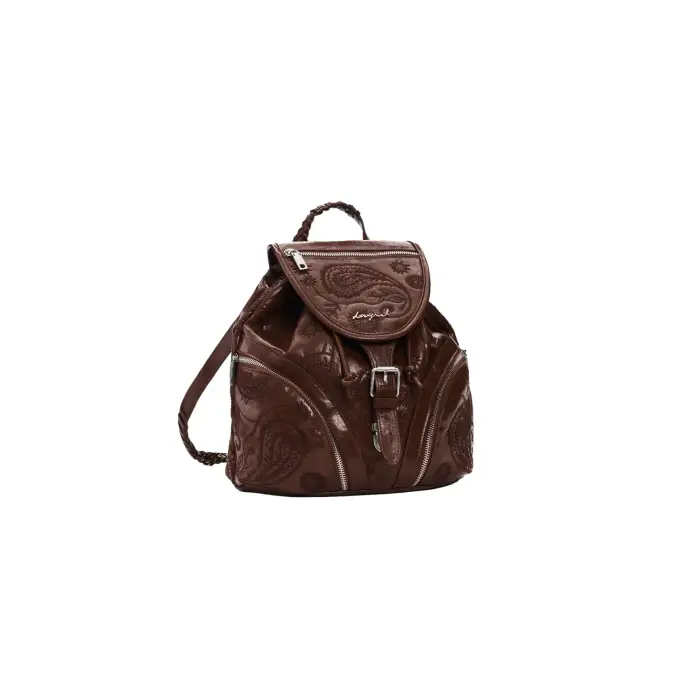 Desigual Zaino con motivi decorativi donna Marron