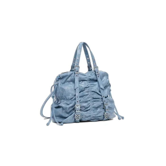 Desigual Zaino in jeans da donna Gathered Mini Bleu