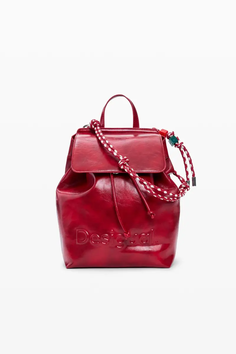 Desigual Zaino piccolo logo RED