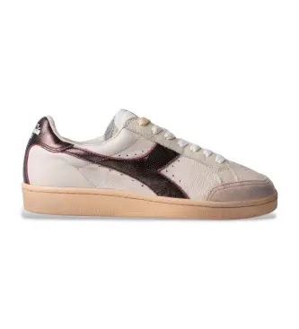 Diadora per uomo 201182809 Sneakers Prestige Aged Italia in pelle beige, Basso, Stringhe, Casual