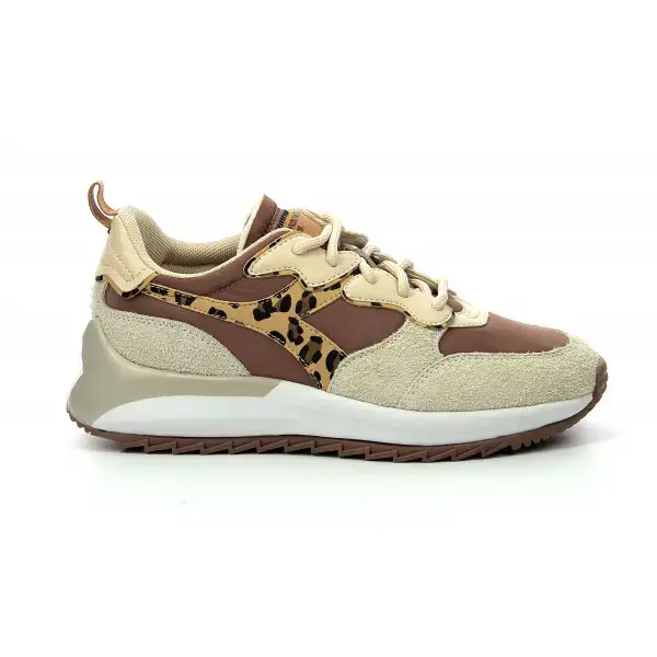 Scarpe da basket da donna Diadora Jolly Animalier Marron