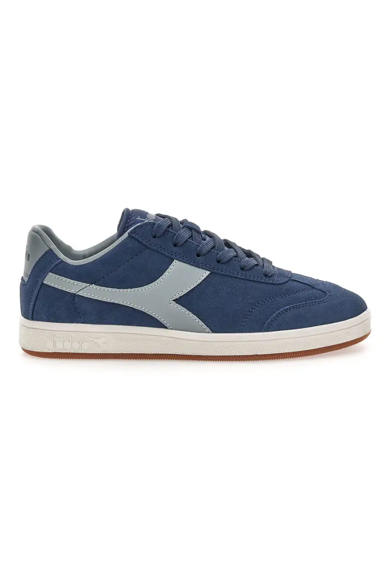 DIADORA Sneakers blu in suede con dettagli grigi Kick [BLUE]