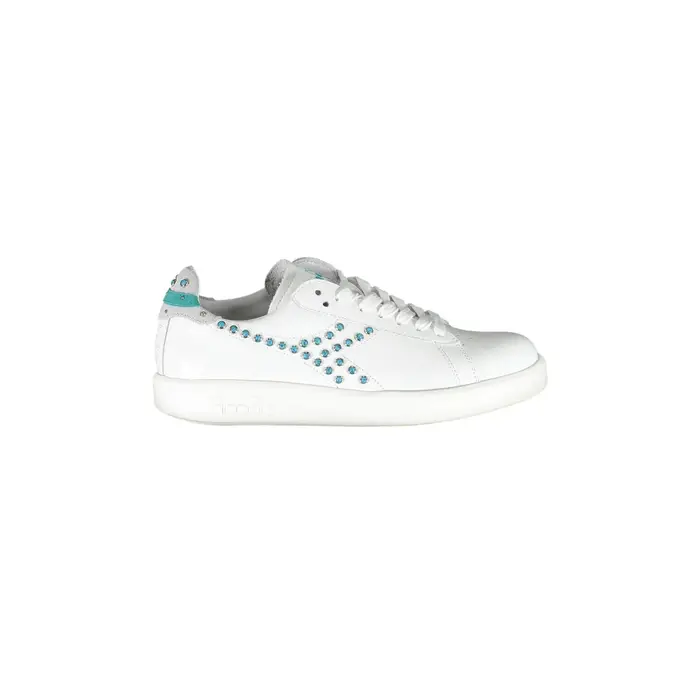 Diadora Sneakers Donna Bianche Dettagli a Contrasto Bianco